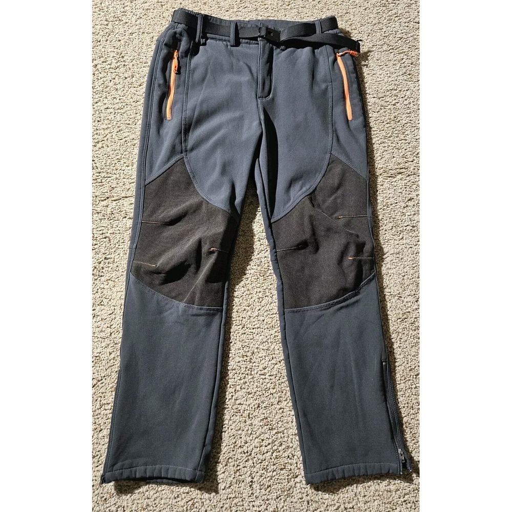 Gash Hao Mens Snow Ski Waterproof Softshell Snowboard Pants Hiking‎ Fleece 30x28